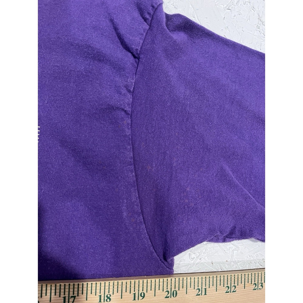Vintage Truman State Bulldogs Shirt Mens Size M Single Stitch Purple‎ College - Picture 8 of 10